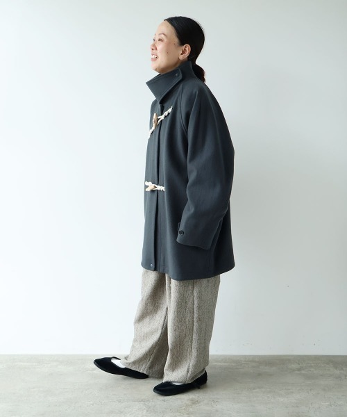 yuni ダッフルコート コート super100 Wool middle length toggle