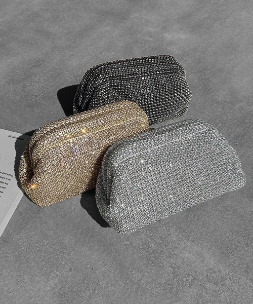 「LOWO」 クラッチバッグ FREE シルバー レディース_画像2