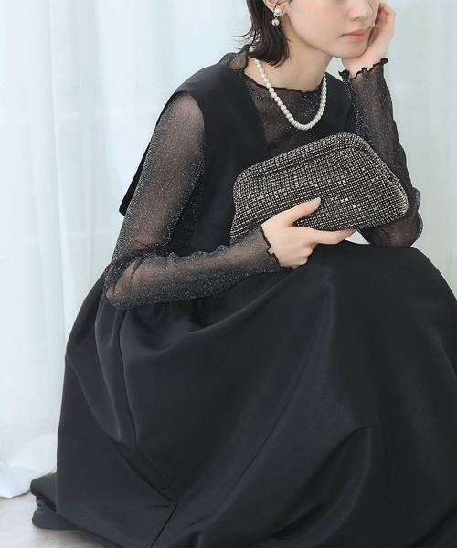 「LOWO」 クラッチバッグ FREE シルバー レディース_画像8