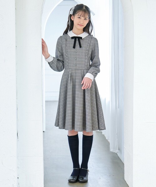 「ANY」 「KIDS」シャツワンピース 160 ネイビー キッズ_画像4