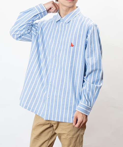 「Healthknit Product」 長袖シャツ L ブルー メンズ_画像7