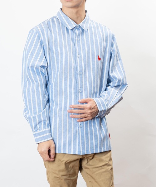 「Healthknit Product」 長袖シャツ L ブルー メンズ_画像8
