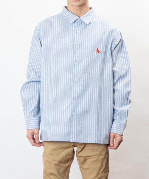 「Healthknit Product」 長袖シャツ L ブルー メンズ_画像9