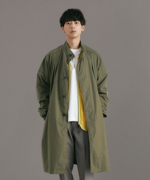 DELUXE（デラックス） ノーカラーコート コート D65- INKFISH メンズ