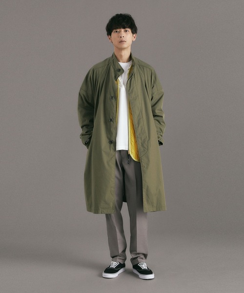 DELUXE（デラックス） ノーカラーコート コート D65- INKFISH メンズ