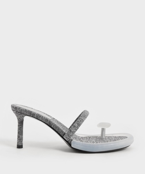 CHARLES ＆ KEITH サンダル エレクトラ リサイクルポリエステル