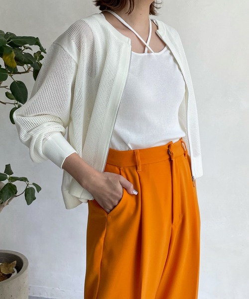 高評価 カーディガン メッシュニットブルゾン カーディガン ボレロ レディースファッション ファッション 10 0 Www Jesuitnola Org