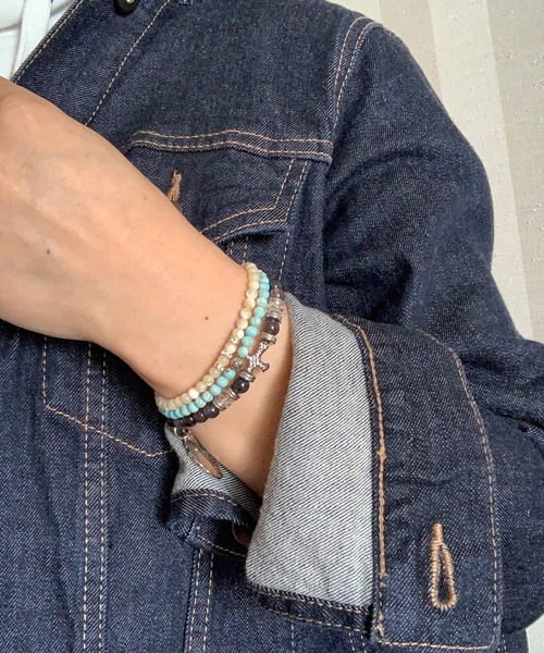 MUZE TURQUOISE LABEL ×GARA - SID DOTS WRISTBAND(TURQUOISE