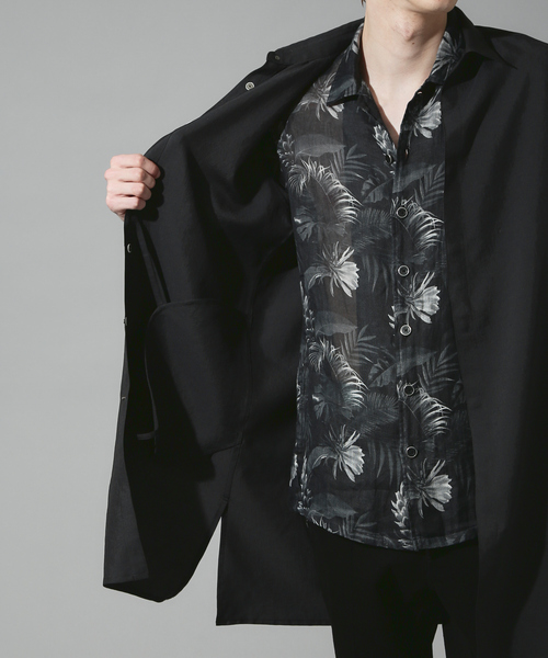 5351プール・オム（5351POUR LES HOMMES）/チューブヤーンツイル  ロング シャツ 5351 POUR LES HOMMES シャツ チューブヤーンツイル ロング シャツ