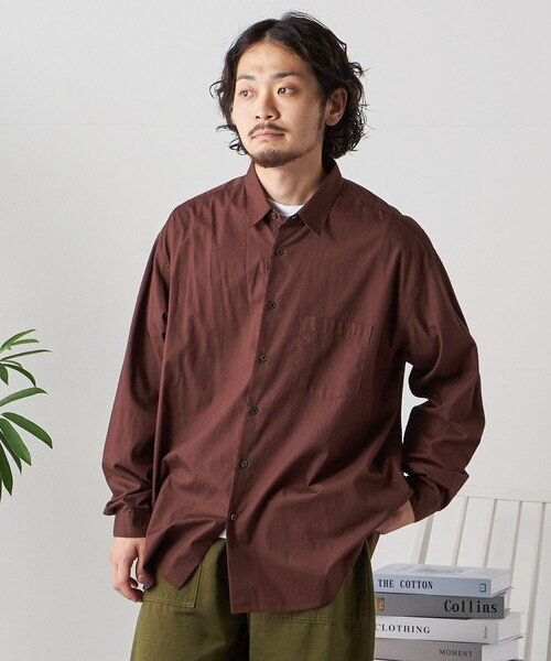 シャツ SHIPS any: オーバーサイズ レギュラーカラー 長袖 シャツ メンズ | SHIPS any