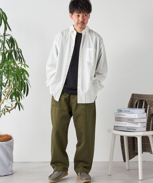 24SS 美品 AP STUDIO 日本製 オーバーサイズ 長袖 シャツ グレー 24SS 美品 AP STUDIO 日本製 オーバーサイズ 長袖 シャツ グレー