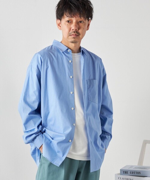 シャツ SHIPS any: オーバーサイズ レギュラーカラー 長袖 シャツ メンズ | SHIPS any | 20