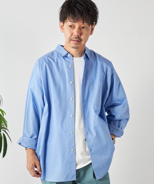 シャツ SHIPS any: オーバーサイズ レギュラーカラー 長袖 シャツ メンズ | SHIPS any | 17