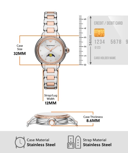 EMPORIO ARMANI 腕時計 エンポリオ・アルマーニ レディース