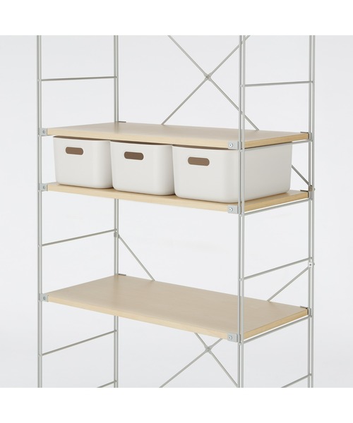 無印良品（MUJI） 収納 やわらかポリエチレンケース・中 約幅25．5
