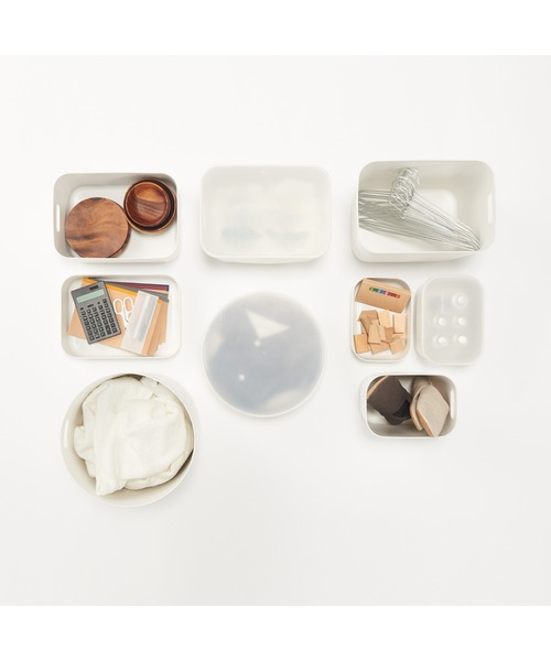 無印良品（MUJI） 収納 やわらかポリエチレンケース・中 約幅25．5
