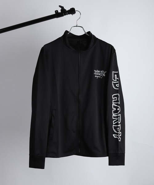 レア ヴィンテージ ドンエドハーディナイロンジャケット XL ブラック Ed Hardy（エド・ハーディー） ジャージ EdHardyトラックジャケット
