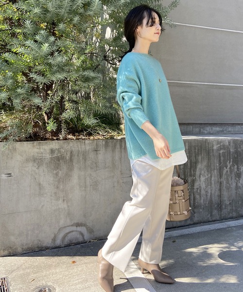 「SLOBE IENA」 長袖ニット FREE チャコールグレー レディース SLOBE IENA 「SLOBE IENA」 長袖ニット FREE チャコールグレー