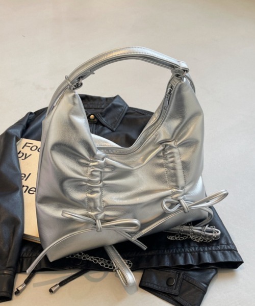 ショルダーバッグ バッグ 2way リボンデザイン リュック