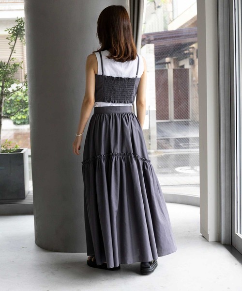 SETUP7 セットアップ 「SETUP7」Camisole bustire × Frilled
