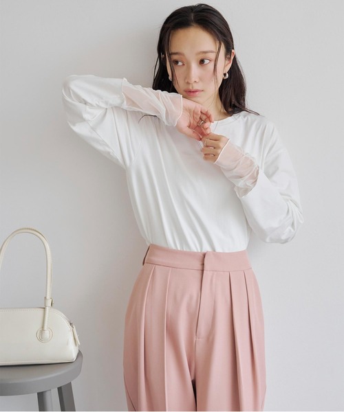titivate シアードッキングロングスリーブTシャツ titivate（ティティベイト） tシャツ シアードッキングロングスリーブT