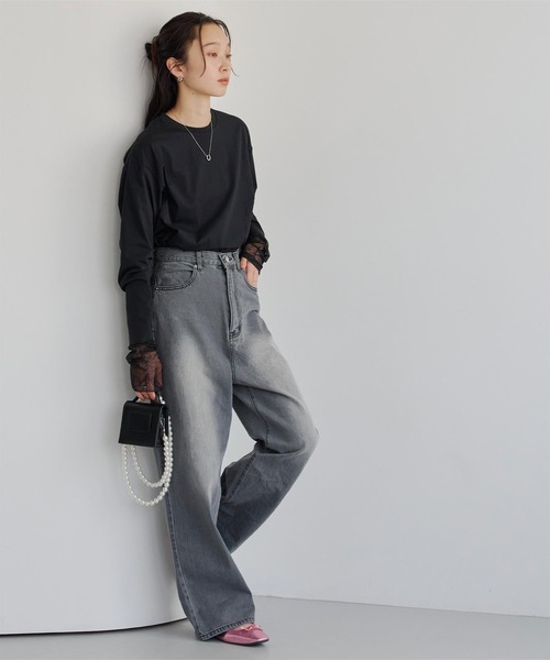 titivate シアードッキングロングスリーブTシャツ titivate（ティティベイト） tシャツ シアードッキングロングスリーブT