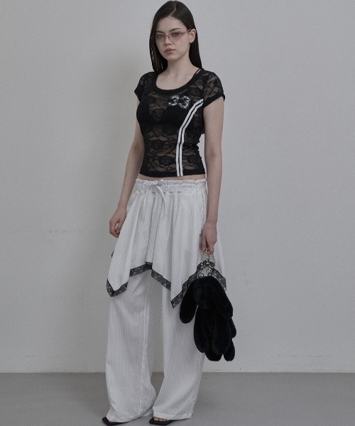 SETUPEXE tシャツ 「SETUP‐EXE」33 LACE TOP / 「セットアップエグゼ