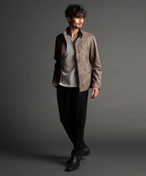 【美品】NICOLE CLUB for MEN スタジャン レザー ウール 美品】NICOLE CLUB for MEN スタジャン レザー ウール