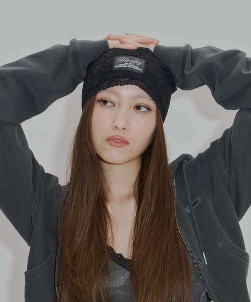 ニットキャップ・ビーニー THE GREATEST Earmuffs Beanie Ivory override ニット帽 ニットキャップ OVERRIDE KNIT MIX CAT