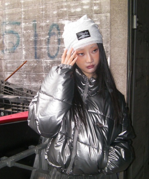 BLONDEY（ブロンディ） ニット帽 ニットキャップ Lace beanie/レース