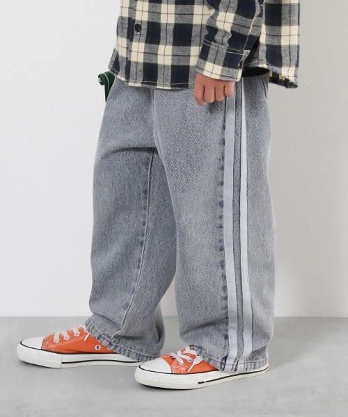 devirock（デビロック） パンツ サイドライン デニムパンツ キッズ