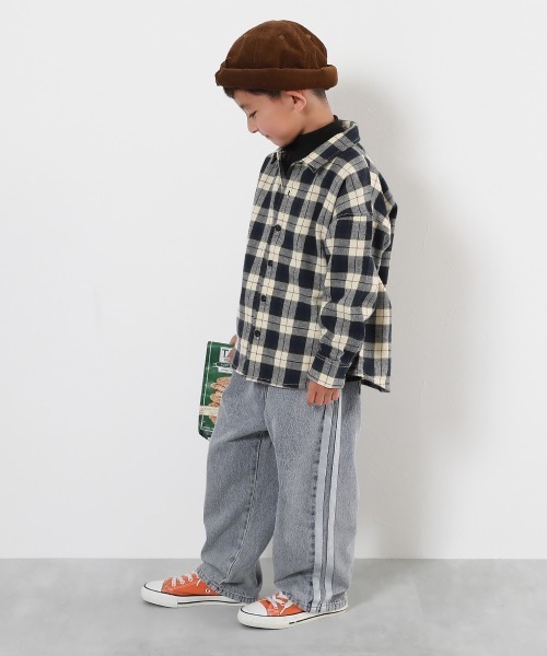 devirock（デビロック） パンツ サイドライン デニムパンツ キッズ