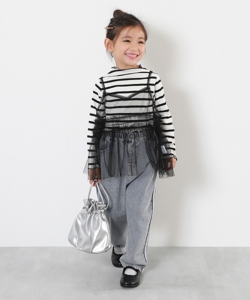 devirock（デビロック） パンツ サイドライン デニムパンツ キッズ