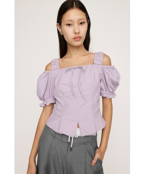 SLY ブラウス SLY ブラウス シャツ SHOULDER OPEN SQ PUFF TOPS ショルダー