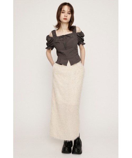 ブラウス シャツ SHOULDER OPEN SQ PUFF TOPS ショルダー オープン スクエア パフ トップス レディース SLY ブラウス シャツ SHOULDER OPEN SQ PUFF TOPS ショルダー