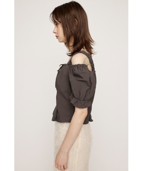 ブラウス シャツ SHOULDER OPEN SQ PUFF TOPS ショルダー オープン スクエア パフ トップス レディース SLY ブラウス シャツ SHOULDER OPEN SQ PUFF TOPS ショルダー