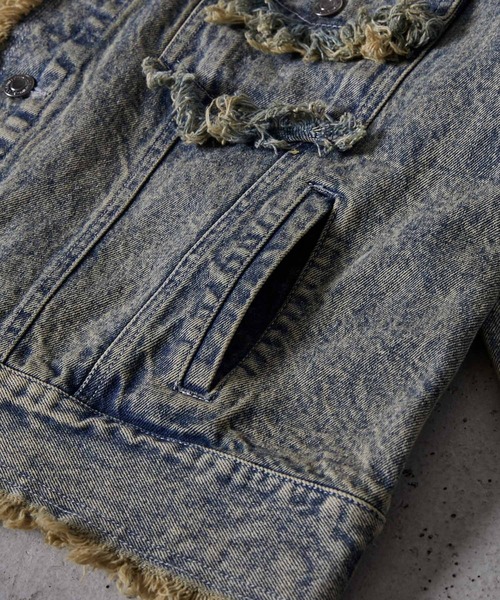 CLEL（クレイル） デニムジャケット gジャン 「CLEL」Hard Fringe