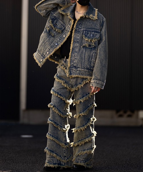 CLEL（クレイル） デニムジャケット gジャン 「CLEL」Hard Fringe