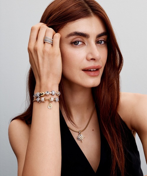 PANDORA チャーム Be Love エングレイバブル ハート ゴールド