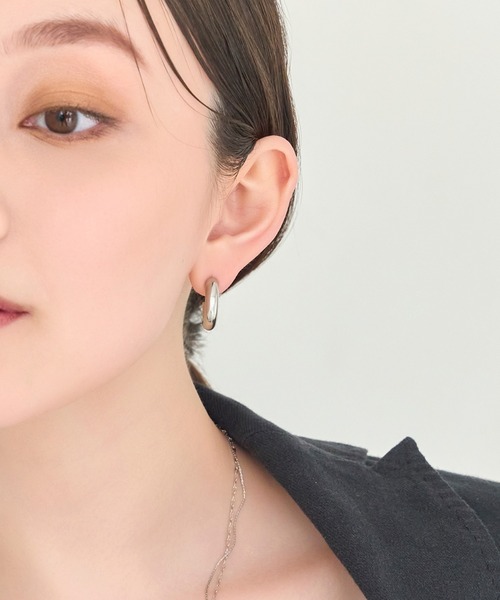 ブー子★ピアス&ネックレス CLICK HOOP PIERCE(M)(片耳用)(2ZP1560)K18 ピアス｜スタージュエリー