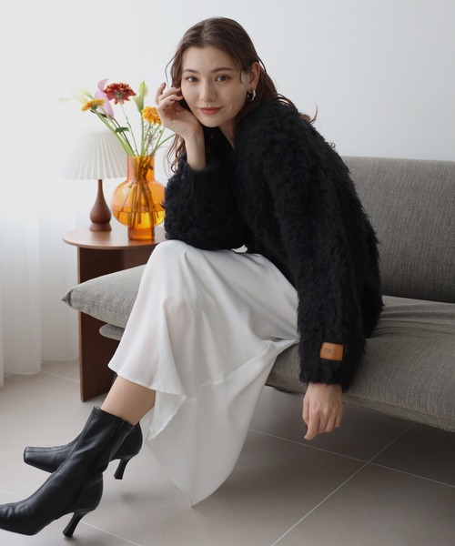 ENC カーディガン teddybear shaggy outer like cardigan / テディ 