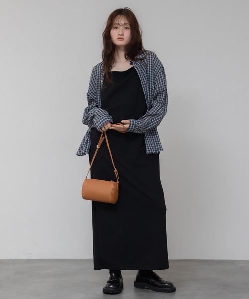 HEILIS ブラウス シャツ チェック柄シアールーズシャツ / シアー