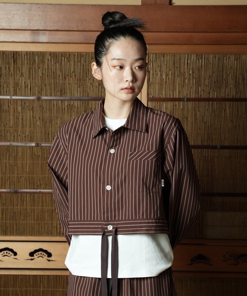 ブラウス シャツ Cropped Silk Shirt/クロップドシルクシャツ レディース WITH OR WITHOUT ブラウス シャツ Cropped Silk Shirt