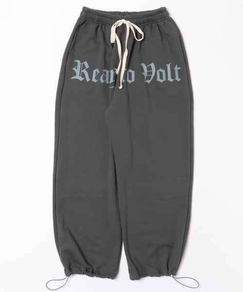 スウェットパンツ ジャージ a.p.o.v. ストリートロゴプリントワイド