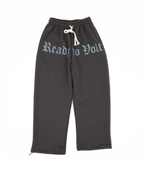定6.9万★andrea ya'aqov 綿麻スウェットパンツ アンドレアヤコブ スウェットパンツ ジャージ a.p.o.v. ストリートロゴプリントワイド