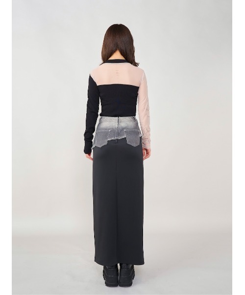 Darich（ダーリッチ） デニムスカート ドッキングデニムタイトスカート