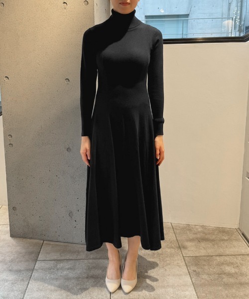 ワンピース タートルニットフレアワンピース : ZOZOTOWN Yahoo!店