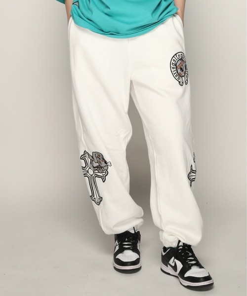 GALFY 部族系スウェットパンツ WHITE Lサイズ GALFY 部族系スウェットパンツ WHITE Lサイズ GALFY (ガルフィー