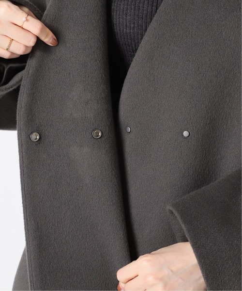 IENA（イエナ） ノーカラーコート 34 ブラウン レディース : ZOZOTOWN