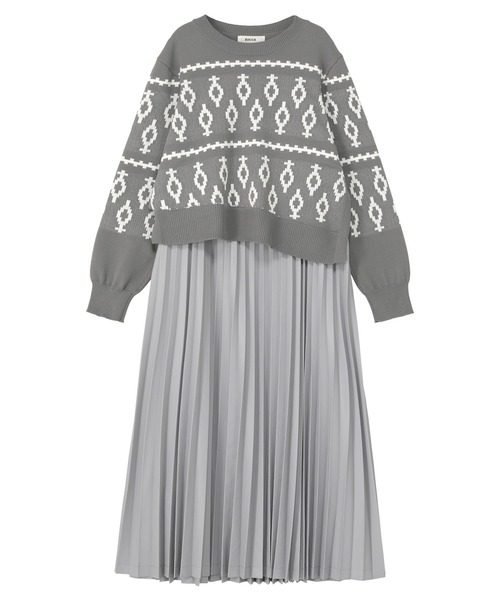 ZUCCa（ズッカ） ワンピース ニットドッキング / ワンピース / (O